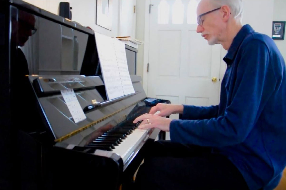 Adult student Paul Kane finds piano lessons challenging and rewarding