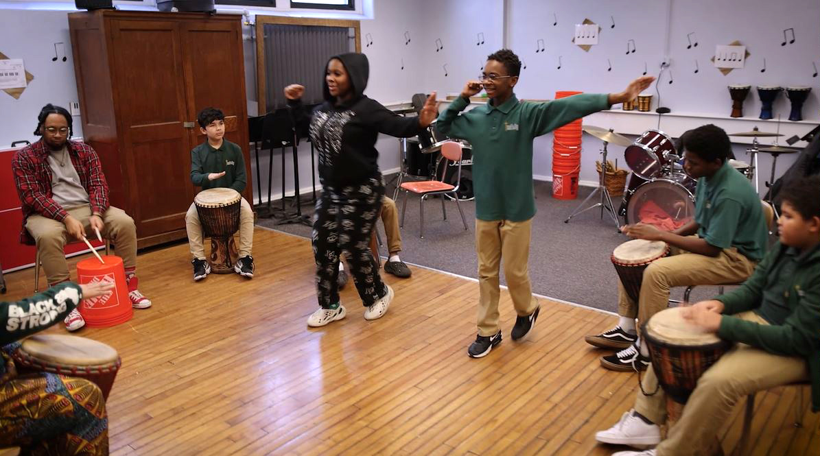Hochstein provides music and movement programs to School 19 and Nativity Prep