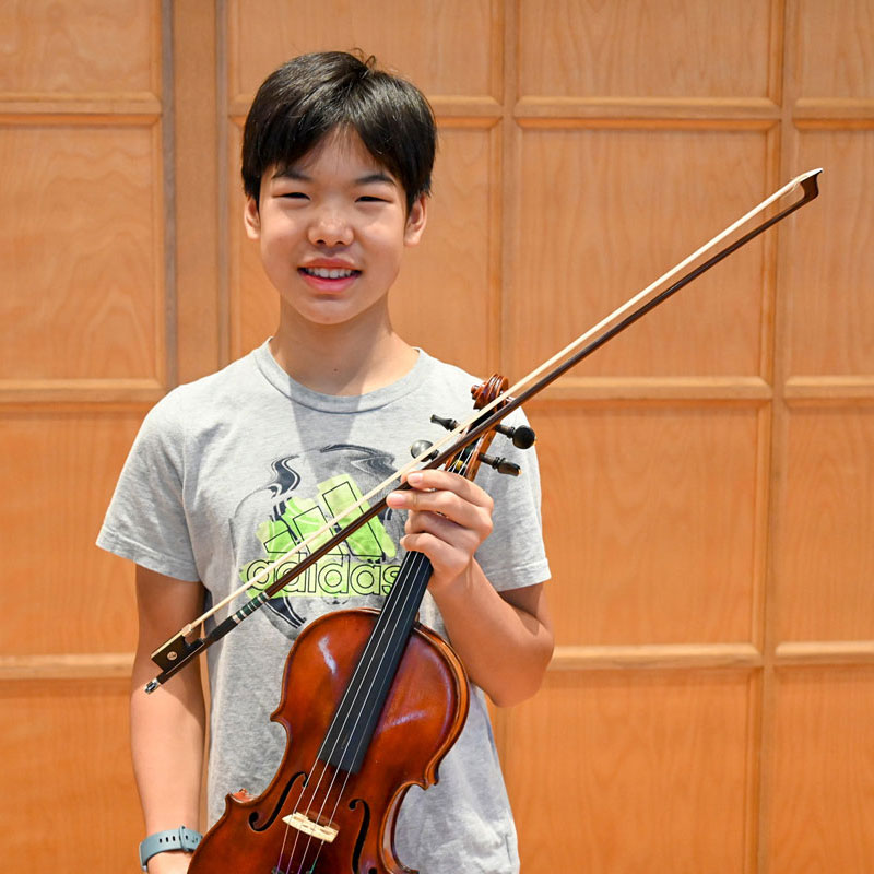 Hochstein student Joshua Lin selected for Nazareth violin masterclass