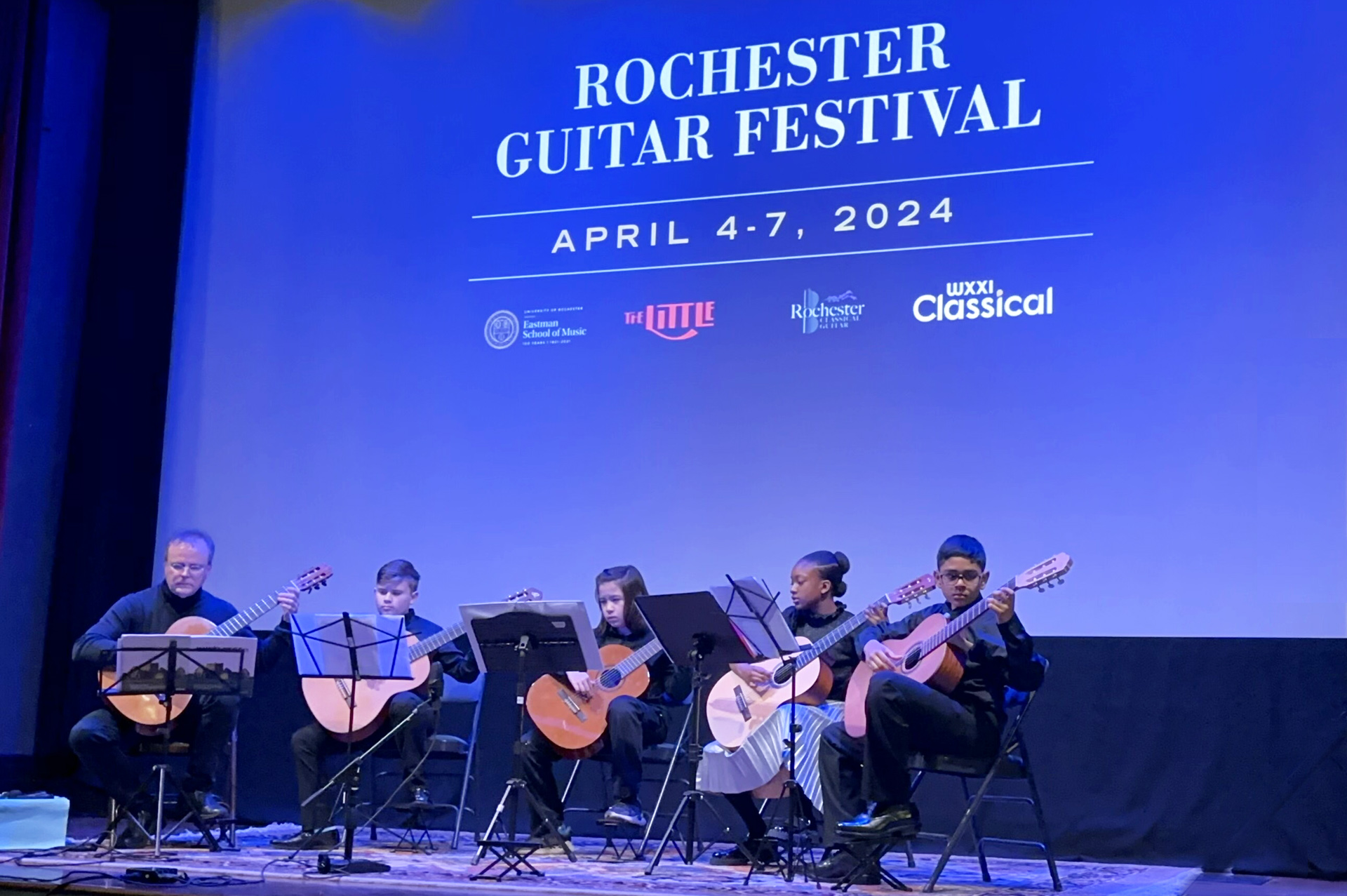 Youth Guitar Quartet performed at Little Theatre