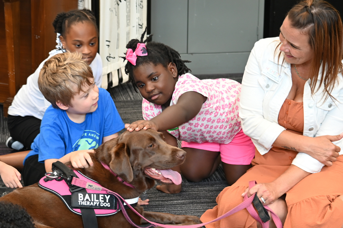 Summer Arts in Action camp includes visit from therapy dogs