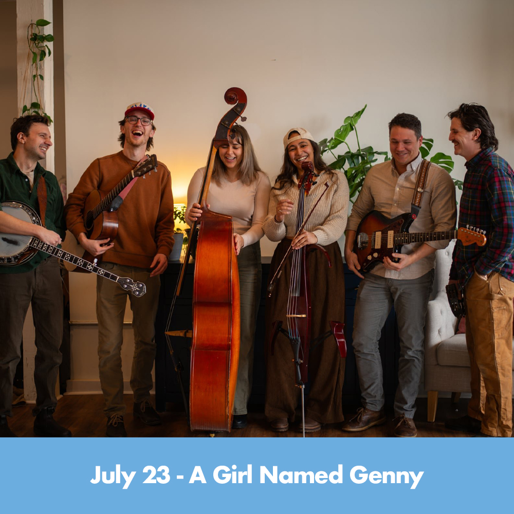 A Girl Named Genny with their instruments